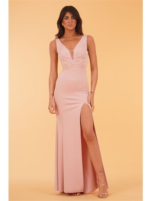 Abito lungo con spacco The Dress London | NIGHTSHADEPINK